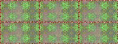 Raster çiçekleri klasik tarzda çizilmiş. Raster illüstrasyonu. Yumuşak, yeşil ve nötr renklerde bahar çiçekleri. Çiçekli, pürüzsüz desen.