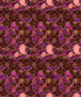 Çizim çiçek deseni duvar kağıdı, web sitesi arka planı, ambalaj kağıdı, davetiye, broşür, afiş veya web sitesi için kullanılabilir. Parlak elementlerin. El çizimi Raster illüstrasyonu.