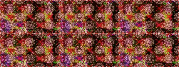 Modern, kahverengi ve kırmızı raster arka plan duvar kağıdı çizimi, klasik çizgili desenli desenli çiçekler, çiçekli süsler. Çiçekli el, pürüzsüz desen..