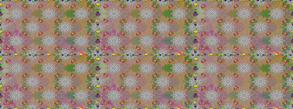 Raster. Gri ve nötr renkte güzel çiçekleri olan kusursuz desen, suluboya çiçek deseni, duvar kağıdı, kart veya kumaş için fayanslı.