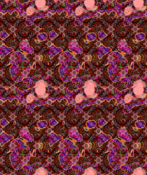 Çizim çiçek deseni duvar kağıdı, web sitesi arka planı, ambalaj kağıdı, davetiye, broşür, afiş veya web sitesi için kullanılabilir. Parlak elementlerin. El çizimi Raster illüstrasyonu.