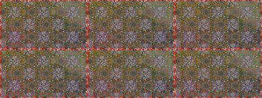 Güzel kumaş deseni. Raster illüstrasyonu. Hoş bir çiçek geçmişi var. Küçük bir çiçekte kusursuz desen.