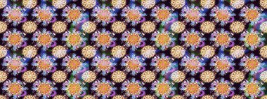 Raster deseni. Küçük çiçekte güzel bir çiçek deseni var. Çiçekli çiçek deseni, suluboya..