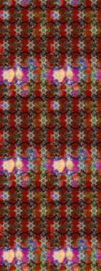 Küçük çiçekli yay deseni çiz. Raster illüstrasyonu. Suluboya tarzında kahverengi, kırmızı ve bej renklerde.