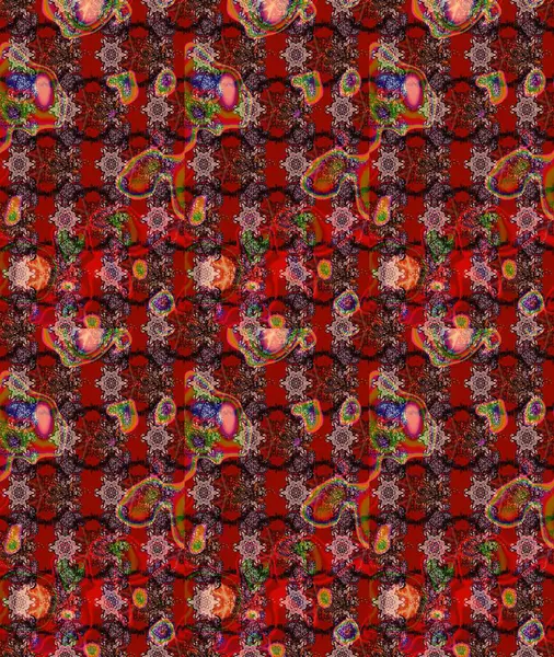 Raster çiçek desenli çiçek deseni, yapraklar, dekoratif elementler, sıçrama, lekeler, el çizimi kontur çizgileri ve Doodle çizim stili, grafik raster çizim çizimi.