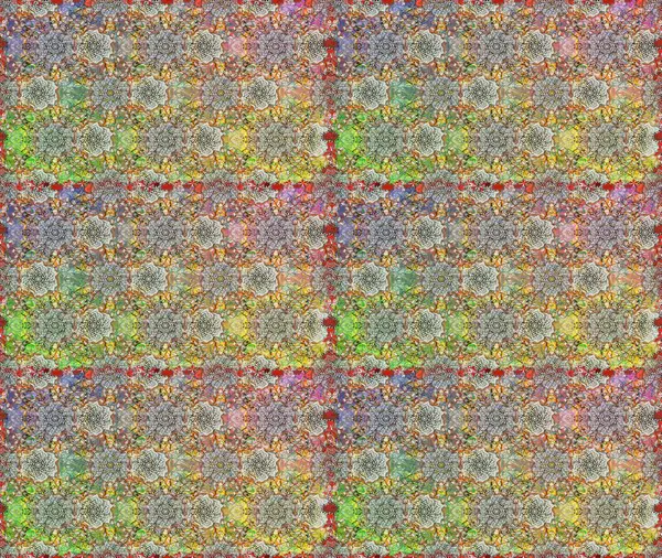 Çiçekli, suluboya desenli kusursuz çiçek deseni. Düz Çiçek Elementleri Tasarım Raster illüstrasyonu. Gri ve nötr renkler üzerine çiçekler. Renkli Bahar Teması Arkaplansız Desen.