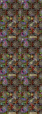 Raster suluboya çiçek deseni, narin çiçekler, gri çiçekler, tebrik kartı şablonu. Güzel kumaş deseni.