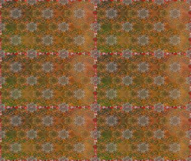 Çiçeksiz desenlerin resmi. Vadinin çiçekleri kahverengi renklerde.