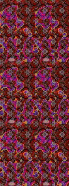 Çiçekli bahar çiçekleri. Küçük çiçekte güzel bir desen. Motley illüstrasyonu. Küçük renkli çiçekler. Moda baskıları için zarif bir şablon.