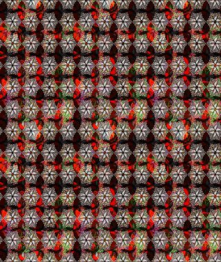 Raster suluboya çiçek deseni, narin çiçekler, kahverengi çiçekler, tebrik kartı şablonu. Güzel kumaş deseni.