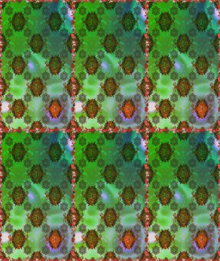 Renkli Bahar Temalı Kusursuz Arkaplan. Çiçek deseni. Raster illüstrasyonu. Düz Çiçek Elementleri Tasarımı. Kusursuz Chichi kumaş deseni..