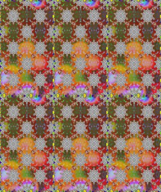 Raster Hip kumaş deseni. Kusursuz Vintage Çiçek Deseni.