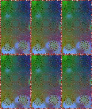 Egzotik çiçekler, yeşil ve mavi renkler üzerine botanik ve parlak klasik doğa. Klasik tropikal doğal elementlerin suluboya seti. Raster illüstrasyonu.