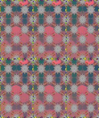 Raster illüstrasyonu. Pembe ve gri renklerde. Anti-stres için Raster soyut şablon sayfası.