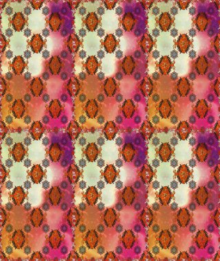 Küçük çiçekte güzel bir desen. Turuncu ve kahverengi çiçekli bahar çiçekleri. Motley illüstrasyonu. Küçük renkli çiçekler. Moda baskıları için zarif bir şablon.