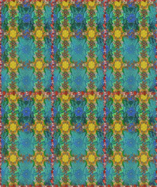 Raster deseni. Çiçekli, suluboya desenli kusursuz çiçek deseni. Süslü kumaş deseni.