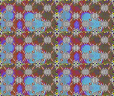 Kahverengi ve gri renkli çiçekler. Doodle tarzı. Renkli kahverengi ve gri, pürüzsüz desen. Tekstil ve kapak tasarımı için mükemmel. El çizimi pürüzsüz sonbahar çiçekleri deseni.