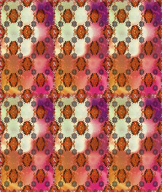 Küçük çiçekte güzel bir desen. Turuncu ve kahverengi çiçekli bahar çiçekleri. Motley illüstrasyonu. Küçük renkli çiçekler. Moda baskıları için zarif bir şablon.