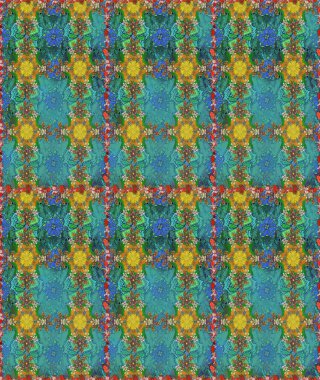 Raster deseni. Çiçekli, suluboya desenli kusursuz çiçek deseni. Süslü kumaş deseni.