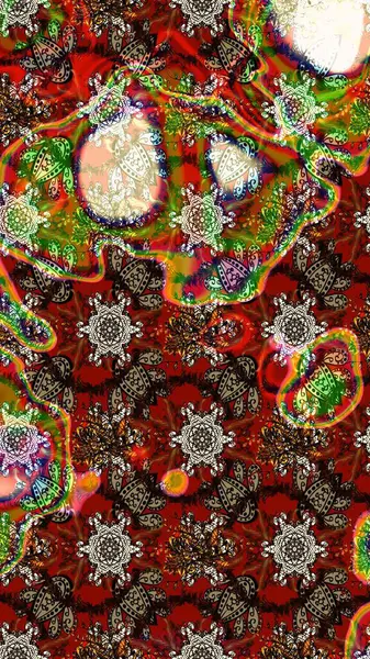 Kahverengi, kırmızı ve nötr renklerde çiçekler. Çiçek desenli eskiz, darbeler, sıçramalar, yaz çiçekleri. Raster illüstrasyonu.