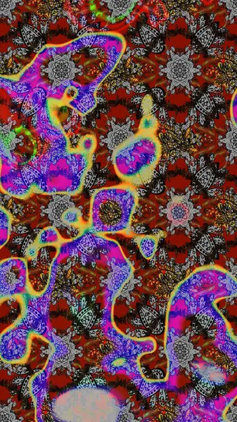 Raster deseni. Küçük çiçekte güzel bir çiçek deseni var. Çiçekli çiçek deseni, suluboya..