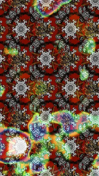 Robot resim. Küçük çiçekteki sevimli çiçek deseni. Raster illüstrasyonu.