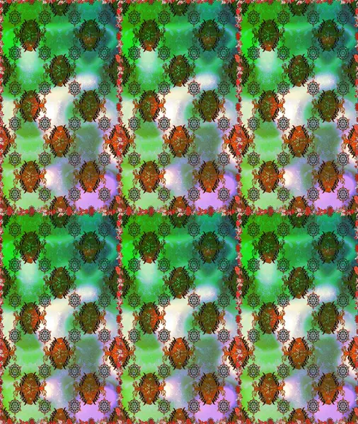 Renkli Yaz Temalı Kusursuz Arkaplan. Düz Çiçek Elementleri Tasarımı. Güzel kumaş deseni. Raster illüstrasyonunda trendsiz çiçek deseni.