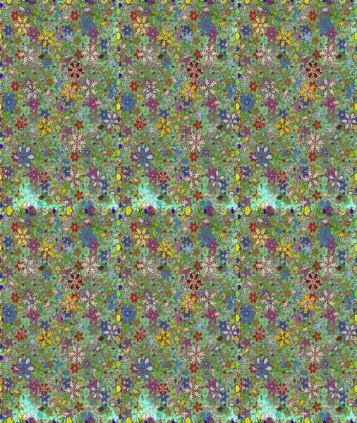 Çiçekli zambaklar kusursuz bir arka plan. Parlak çiçekli kolaj çiçekleri yeşil ve nötr. Çiçek tasarımı için inanılmaz kolaj cennet tarzı..