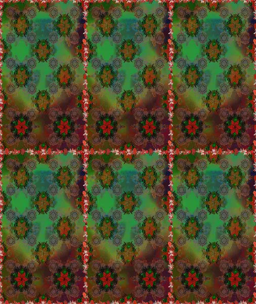 Düz Çiçek Elementleri Tasarımı. Sevimli çiçek raster deseni. Renkli Yaz Temalı Kusursuz Arkaplan. Modaya uygun kumaş deseni.