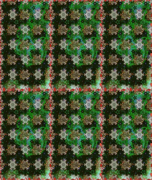 Şirin çiçek elementleri. Düz Çiçek Elementleri Tasarımı. Raster illüstrasyonu. Kusursuz desenli, modaya uygun kumaş deseni. Renkli Bahar Teması Kusursuz Arkaplan.