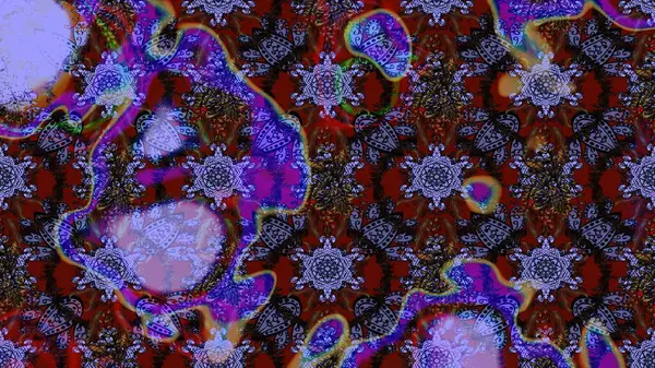 Anti-stres için soyut örnek sayfası. Mor renklerde. Raster illüstrasyonu.