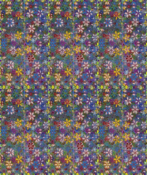 Modern stil dokusu. Çiçek desenli raster, mavi ve yeşil çizgi grafik deseni soyut raster arkaplan.