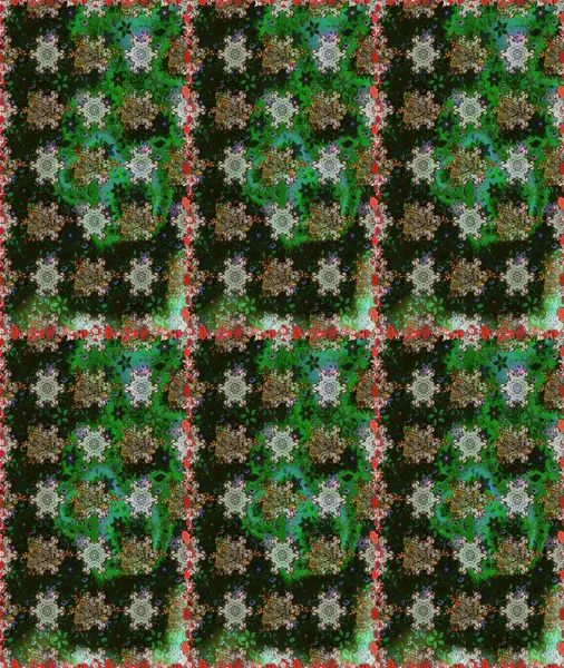 Şirin çiçek elementleri. Düz Çiçek Elementleri Tasarımı. Raster illüstrasyonu. Kusursuz desenli, modaya uygun kumaş deseni. Renkli Bahar Teması Kusursuz Arkaplan.