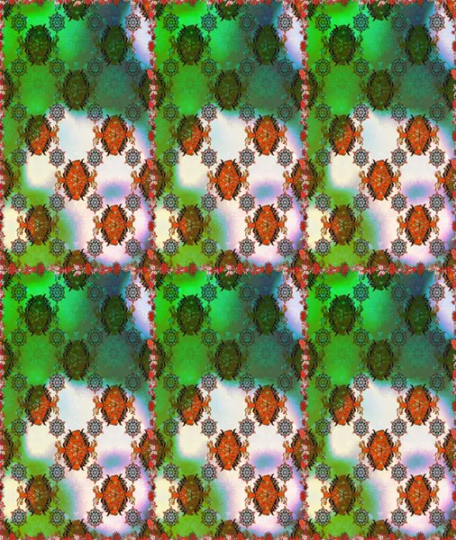 Yeşil ve nötr renklerde çiçeklerle kusursuz çiçek deseni. Çiçekler suluboya tarzında yeşil ve nötr renklerde.