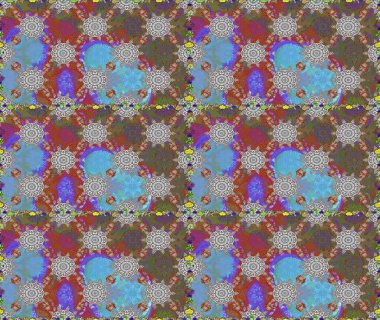 Kahverengi ve gri renkli çiçekler. Doodle tarzı. Renkli kahverengi ve gri, pürüzsüz desen. Tekstil ve kapak tasarımı için mükemmel. El çizimi pürüzsüz sonbahar çiçekleri deseni.