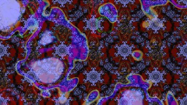 Anti-stres için soyut örnek sayfası. Mor renklerde. Raster illüstrasyonu.