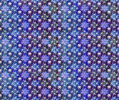 Raster çiçek desenli çiçek deseni, yapraklar, dekoratif elementler, sıçrama, lekeler, el çizimi kontur çizgileri ve Doodle çizim stili, grafik raster çizim çizimi.