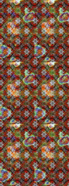 Kızılderili desenli desenli desenli şal deseni. Raster Henna dövme stili. Tekstil, tebrik kartı, boyama kitabı, telefon kılıfı baskısı için kullanılabilir. Etnik Mandala süsü.