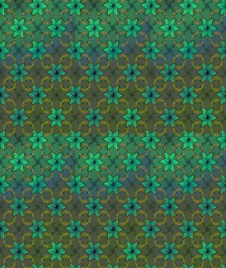 Raster illüstrasyonu. Yeşil ve mavi renklerde. Anti-stres için Raster soyut şablon sayfası.