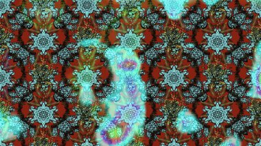 Kızılderili desenli desenli desenli şal deseni. Tekstil, tebrik kartı, boyama kitabı, telefon kılıfı baskısı için kullanılabilir. Raster Henna dövme stili. Etnik Mandala süsü.