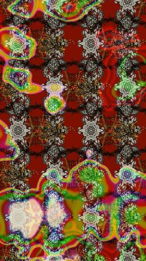 Eskiz geçmişi. Raster. Tomurcukları çiçek olan sevimli bir çiçek deseni. Eski usul. Kumaş, tekstil, duvar kağıdı baskısı için. Raster illüstrasyonu.