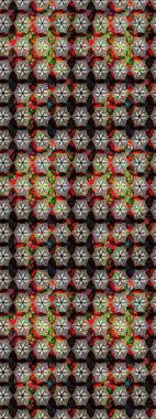 Tropik çiçekler. Gömlek, arka plan modelini çiz. Siyah renkte çiçekler.