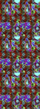 Robot resim. Küçük renkli çiçekler. Küçük çiçekte güzel bir desen. Çiçekli yaz çiçekleri. Moda baskıları için zarif bir şablon. Motley illüstrasyonu.