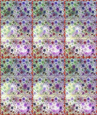 Çiçeksiz desenli arka plan. Renkli Bahar Temalı Kusursuz Arkaplan. Tarafsız ve gri renklerde çiçekler. Düz Çiçek Elementleri Tasarım Raster illüstrasyonu.