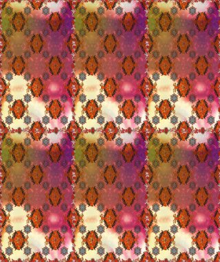 Kahverengi ve bej çiçekli bahar çiçekleri. Motley illüstrasyonu. Moda baskıları için zarif bir şablon. Küçük çiçekte güzel bir desen. Küçük renkli çiçekler..