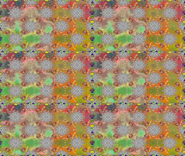 Gri ve bej renkli çiçekler. Düz Çiçek Elementleri Tasarımı. Raster illüstrasyonunda kusursuz çiçek deseni. Renkli Bahar Teması Kusursuz Arkaplan.