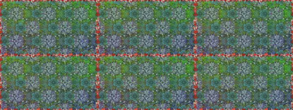 Yeşil ve mavi renkte çiçekler. Gömlek baskısı için çiçek boyası. Çiçeksiz desenli arka plan.