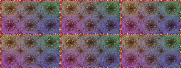 Kahverengi ve mor renkli çiçekler. Kusursuz çiçek deseni duvar kâğıdı olarak kullanılabilir. Raster illüstrasyonu.