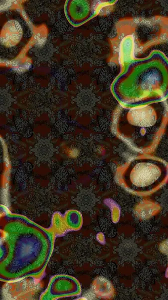 Küçük çiçekte güzel bir desen. Motley illüstrasyonu. Kahverengi, gri ve yeşil çiçekli bahar çiçekleri. Küçük renkli çiçekler. Moda baskıları için zarif bir şablon.