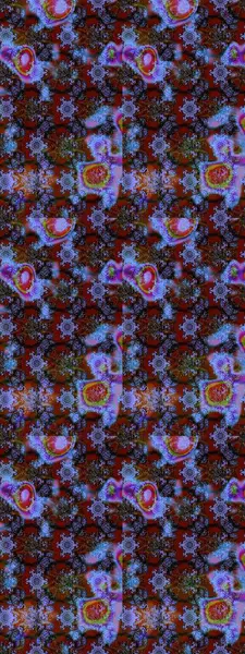 Kabile sanatı boho baskısı, klasik çiçek arkaplanı. Arkaplan dokusu, duvar kağıdı, çiçek teması mavi, kahverengi ve mor renkler. Soyut etnik raster çizim kalıbı.